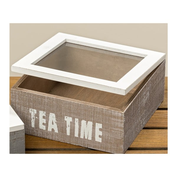 Krabička na čaj z borovicového dřeva Boltze Tomson