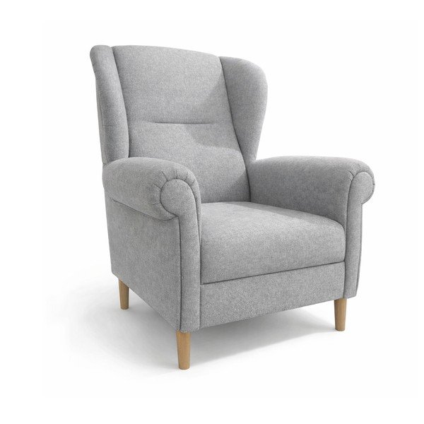 Светлосиво кресло крило Swan – Ropez