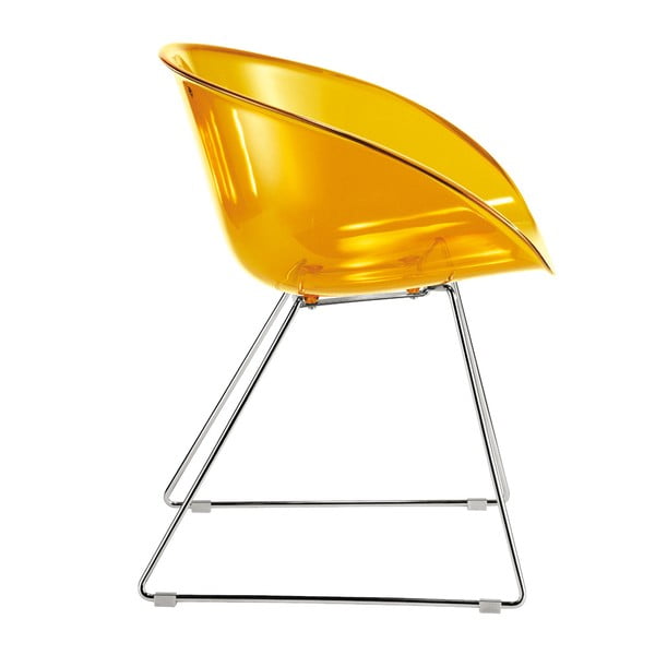 Žlutá židle Gliss Pedrali 921