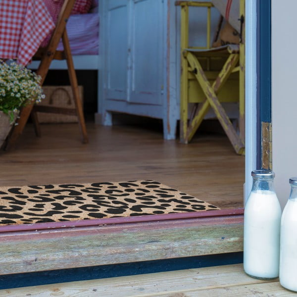 Изтривалка от кокосови влакна 40x60 cm Leopard – Artsy Doormats-image-4