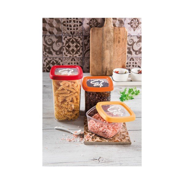 Oranžová dóza na potraviny Snips, 1 l-image-2