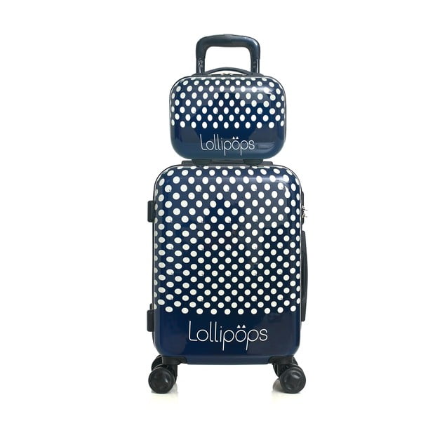 Комплект от сини 4 колела за багаж и куфар Lollipops Penny - LOLLIPOPS-image-1