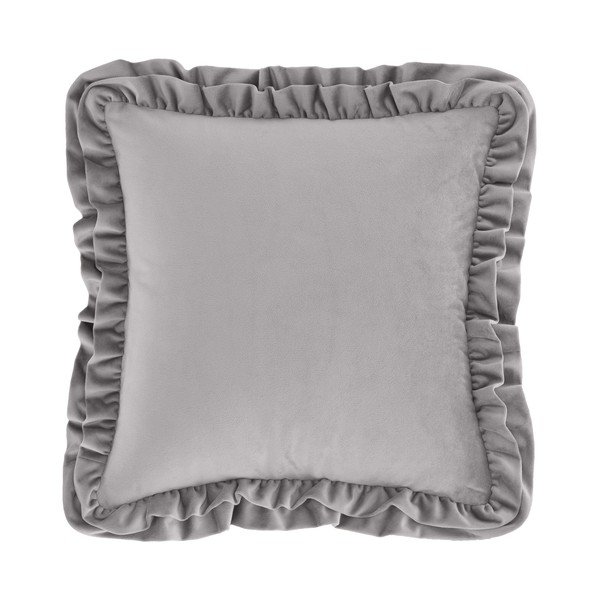 Кадифена декоративна възглавница 43x43 cm Velvet Double Frill – Catherine Lansfield