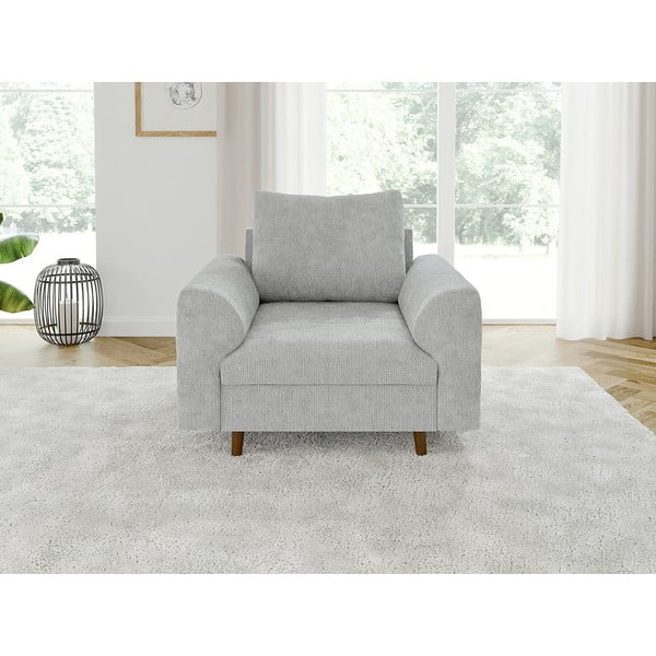 Светлосиво кресло Ariella – Ropez-image-3