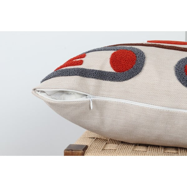 Ленена калъфка за възглавница 43x43 cm Geometrik – Mioli Decor-image-3