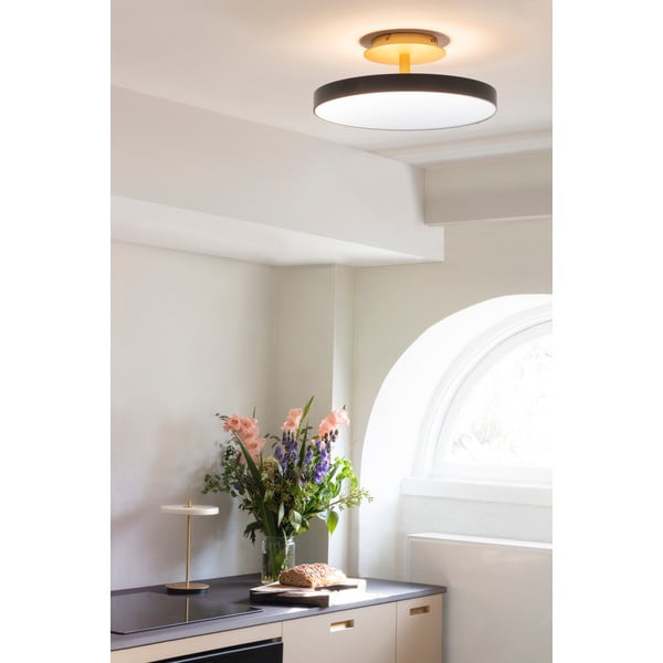 Черно LED осветително тяло за таван с метален абажур ø 43 cm Asteria Up - UMAGE-image-3