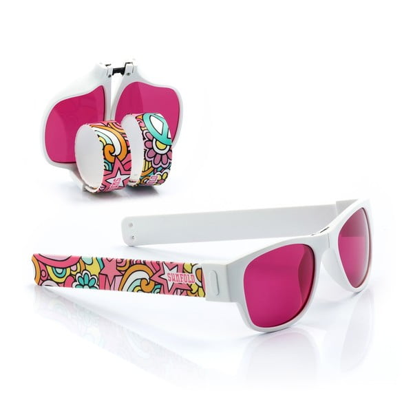 Розово-бели слънчеви очила Sunfold TR4 на ролка - InnovaGoods