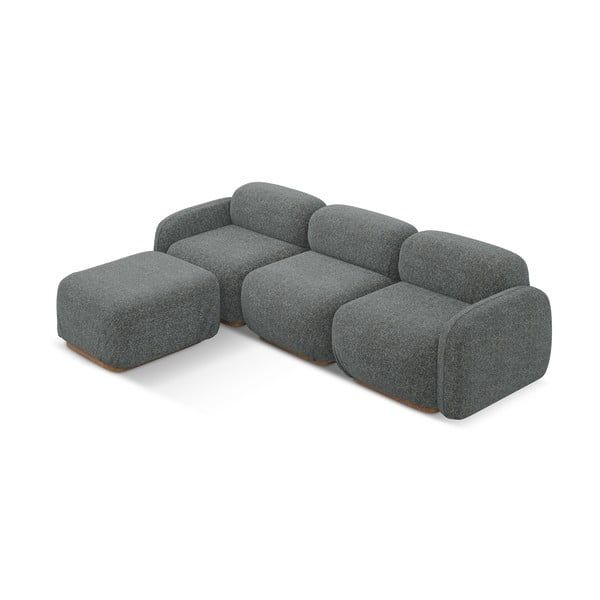 Сив модулен ъглов диван (променлив) Ailani – Makamii-image-2