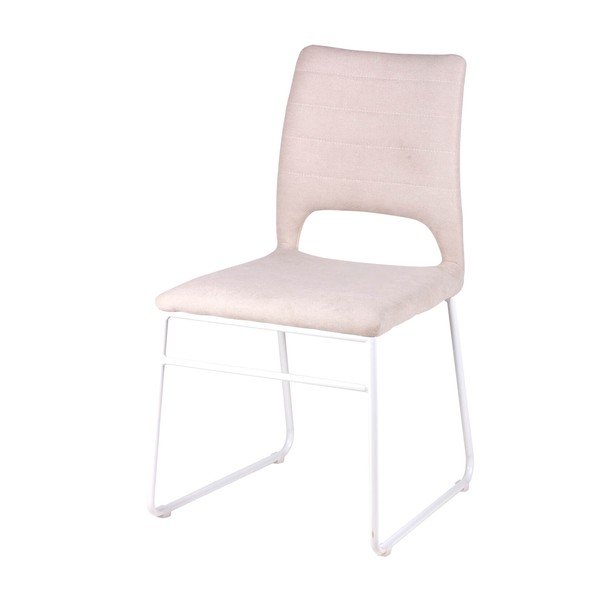 Комплект от 4 светлорозови трапезни стола Nessa - sømcasa-image-1