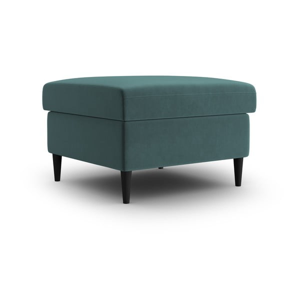 Кадифена табуретка  в петролен цвят Kyoto – Cosmopolitan Design-image-1