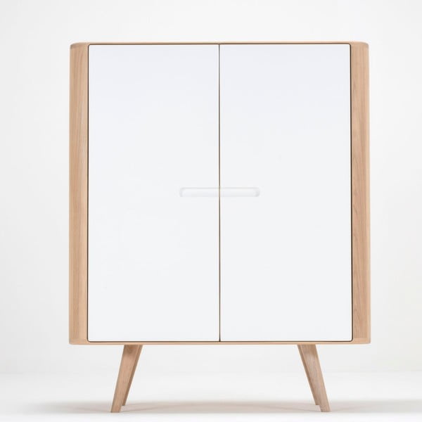 Шкаф от дъбова дървесина , 90 x 110 cm Ena - Gazzda-image-3