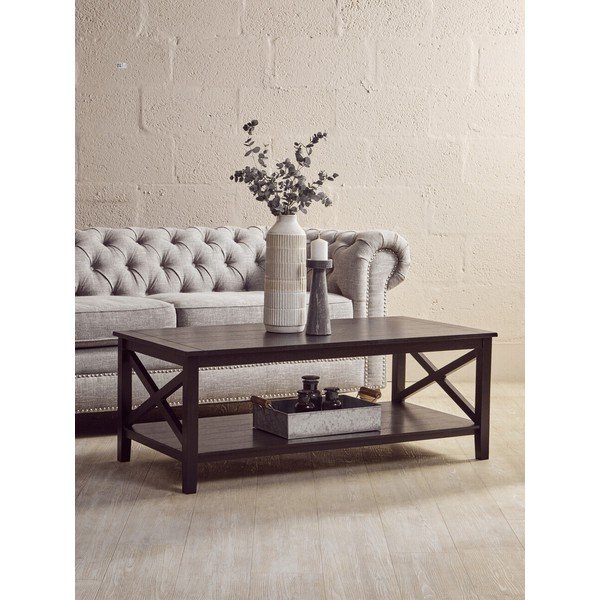 Черна масичка за кафе 60x120 cm Heritage – Premier Housewares-image-1