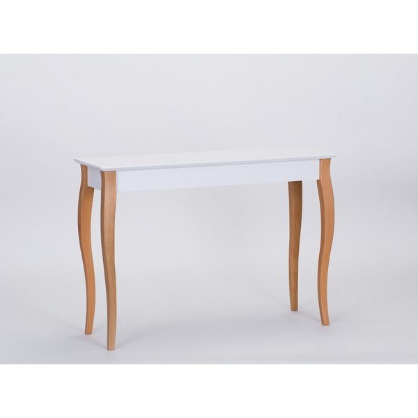 Бяла конзолна масичка за кафе, дължина 105 cm - Ragaba-image-1