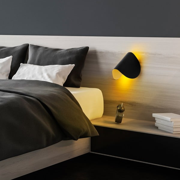 Черна LED стенна лампа Heybe – Opviq lights-image-3