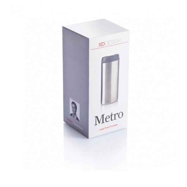 Термочаша в сребристо XD Design Metro, 300 ml - XD Design-image-1