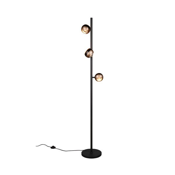 LED подова лампа в черен и бронзов цвят (височина 150 cm) Orbit – Trio Select-image-3