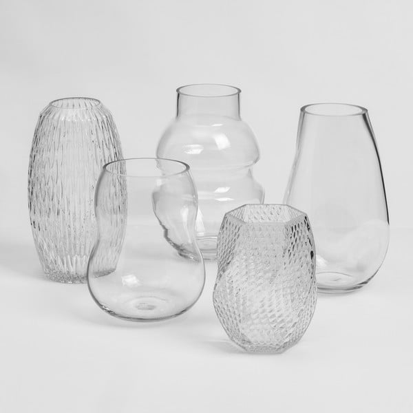 Стъклена ваза (височина 20 cm) Clara – Casa Selección-image-3