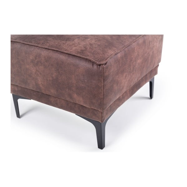 Кафява табуретка от изкуствена кожа Copenhagen - Scandic-image-4