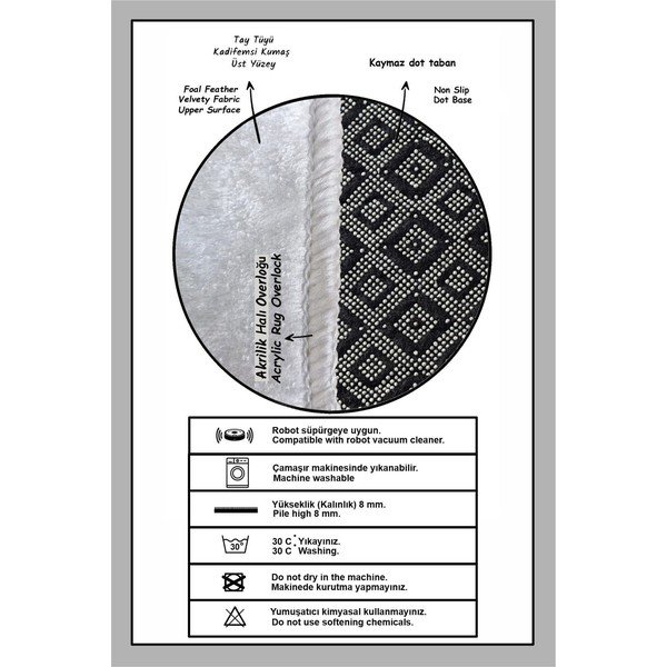 Кремави килими за баня в комплект 2 бр. 60x100 cm Touch – Foutastic-image-2