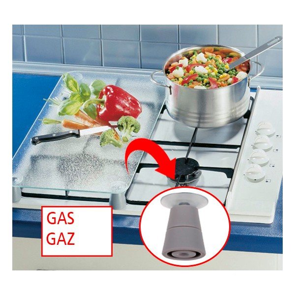 Стъклен капак за готварска печка Universal 3 в 1, 56 x 50 cm - Wenko-image-2