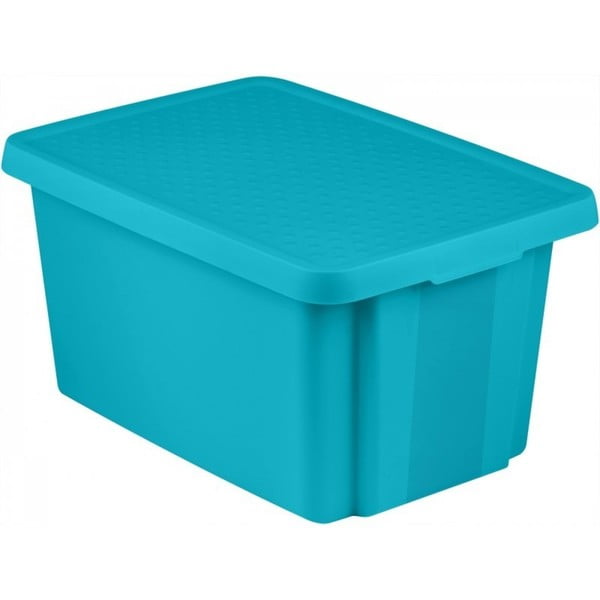 Синя кутия за съхранение с капак , 26 л Essentials - Curver
