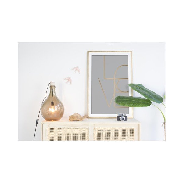 Картина в рамка Love, 60 x 40 cm - Velvet Atelier-image-1