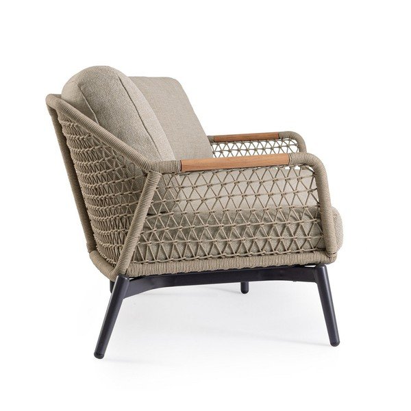 Светлокафяв градински диван от масивна акация Eulero – Bizzotto-image-3