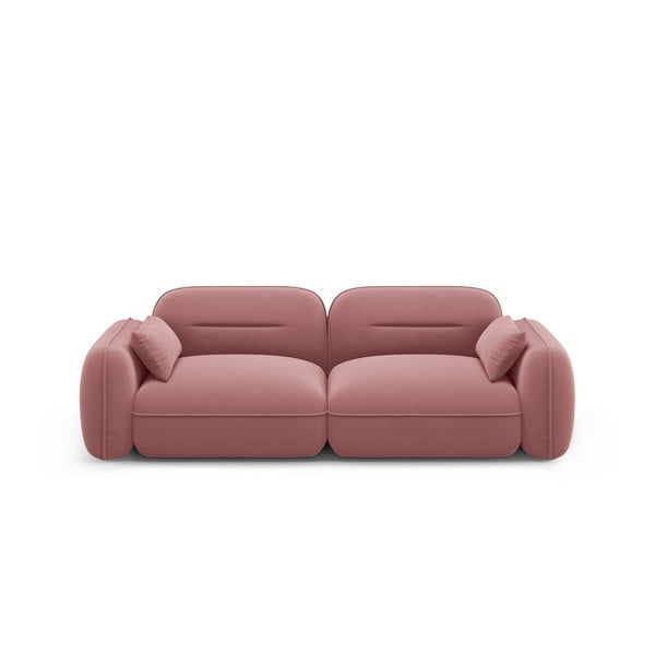 Розов кадифен диван 230 cm Audrey – Interieurs 86