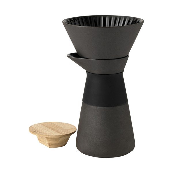 Черен глинен комплект за филтрирано кафе 600 ml Theo – Stelton