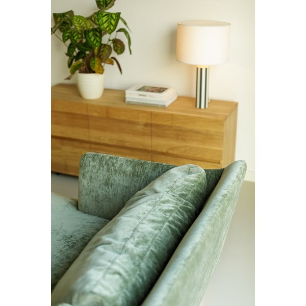 Светлозелен кадифен ъглов диван (ляв ъгъл) Vera – Sits-image-1