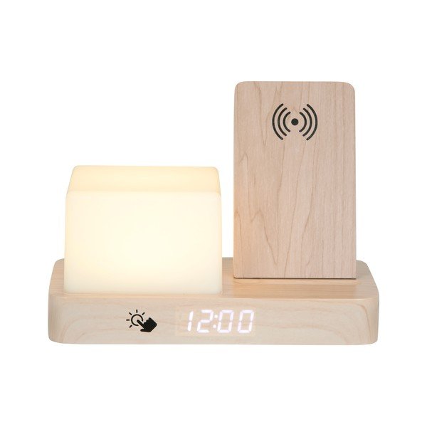 Дигитална/настолна аларма с безжично зарядно Retro LED Night Light – Karlsson