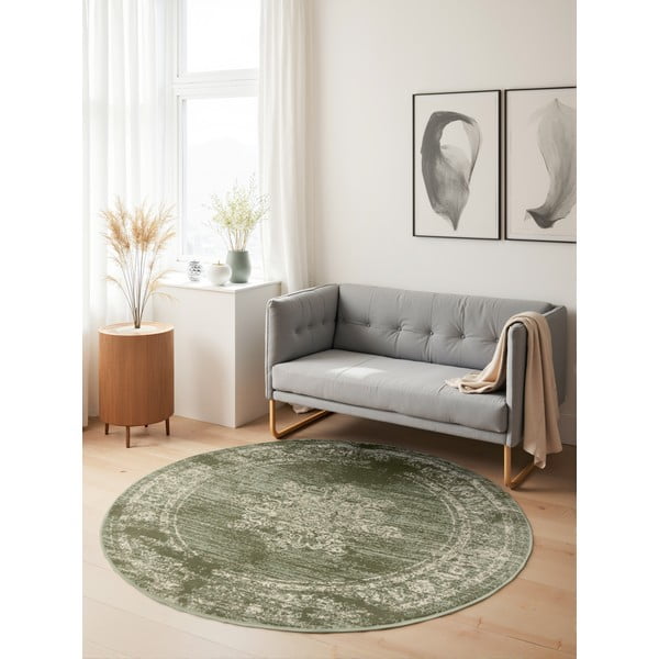 Зелен кръгъл килим ø 160 cm Gloria Lydia – Hanse Home-image-1