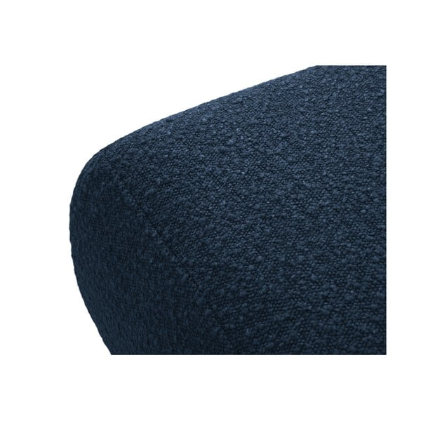 Тъмносиня табуретка от плат букле Molino - Micadoni Home-image-2