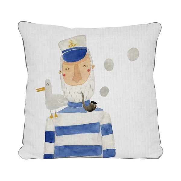 Синя и бяла възглавница , 45 x 45 cm Sailor - The Wild Hug