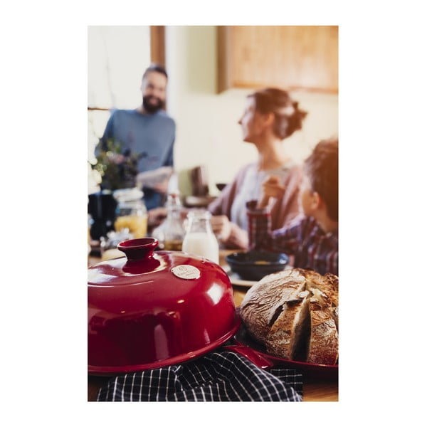 Червена керамична кръгла форма за печене на хляб , ⌀ 28,5 cm - Emile Henry-image-2