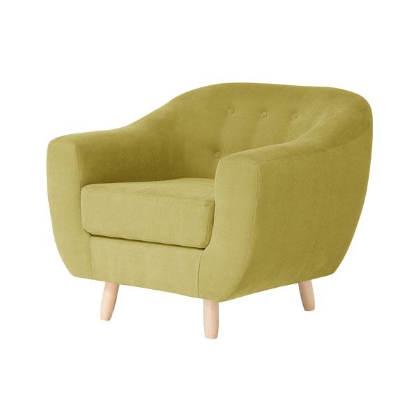 Žluté křeslo Jalouse Maison Vicky-image-3