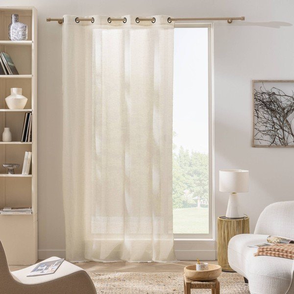 Кремаво перде 140x260 cm Sanya – douceur d'intérieur-image-1