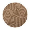 Кафяв кръгъл килим за открито и закрито ø 120 cm Timber 1401 – Ayyildiz Carpets