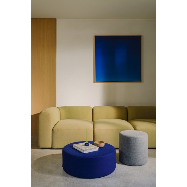 Синя вълнена табуретка Folk – noo.ma-image-2