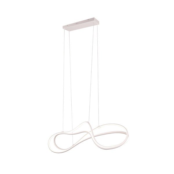 Бяло LED висящо осветително тяло с метален абажур Nala - Trio Select-image-4