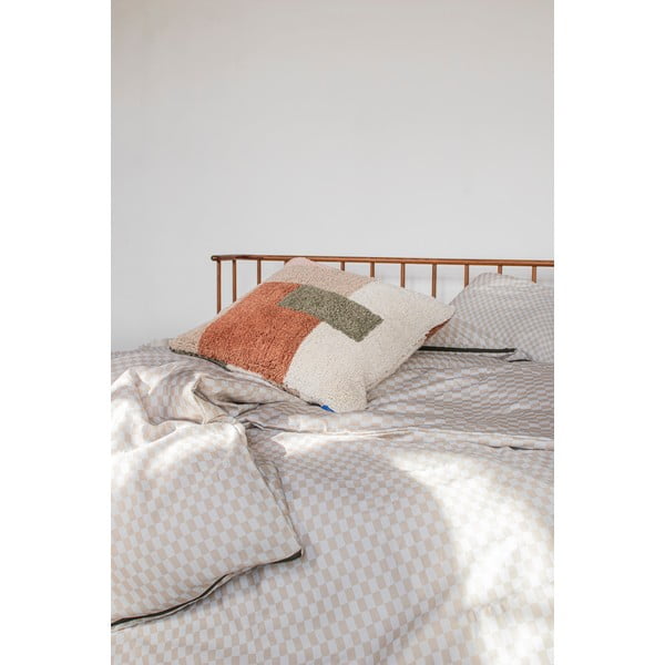 Бежово единично удължено спално бельо от памучен сатен 140x220 cm Mini – Mette Ditmer Denmark-image-3