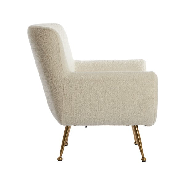 Кремаво кресло от букле Vinstra – Light & Living-image-3