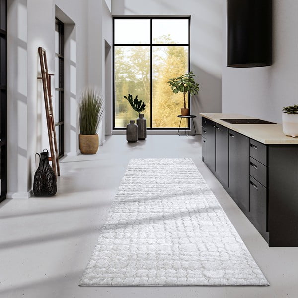 Кремава пътека 80x240 cm Artistique Cream White – Elle Decoration-image-1