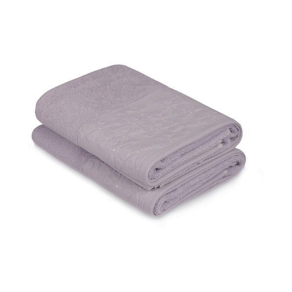 Комплект от 2 лилави кърпи за ръце Barbara - Soft Kiss