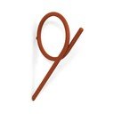 Теракотена стенна стоманена кука Tuba M – Spinder Design