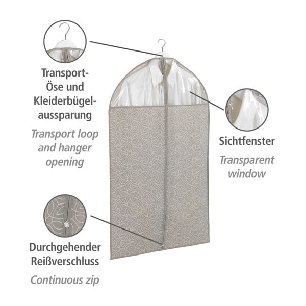 Бежово покривало за костюм Business, 100 x 60 cm - Wenko-image-4