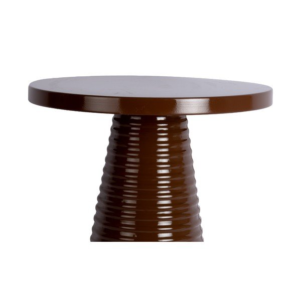 Метална кръгла странична масичка ø 40 cm Catania Ribbed – Leitmotiv-image-2