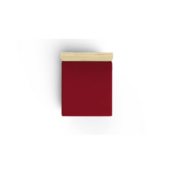Червен чаршаф от еластичен памук 160x200 cm - Mijolnir