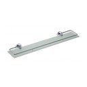 Месингова етажерка за баня в сребристо, широчина 60 cm X-Round - Sapho