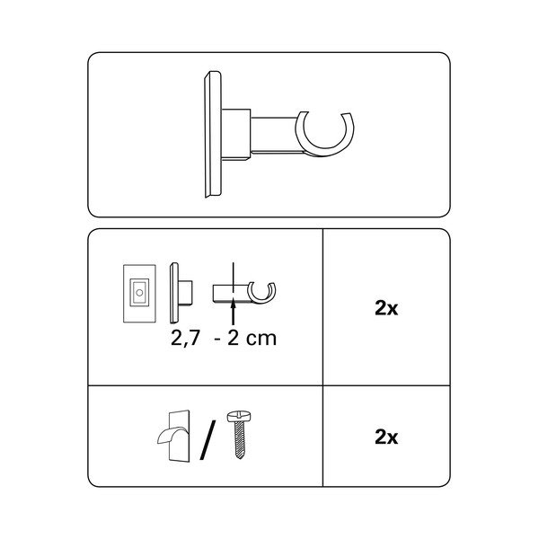 Греди за первази в комплект от 2 California - SP TREND-image-1